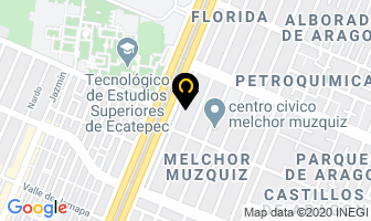 Mapa de Hotel Abcentral en Ecatepec de Morelos