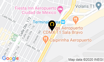 Mapa de Hotel Aeropuerto en Ciudad de Mexico