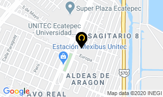 Mapa de Hotel Azteca Plaza en Ecatepec de Morelos