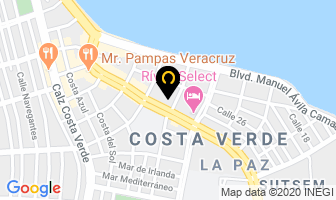 Mapa de Hotel Bello Veracruz en Boca del Río