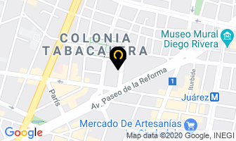 Mapa de Hotel Casa Blanca en Ciudad de Mexico
