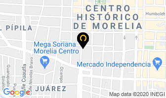 Mapa de Hotel Casa Galeana en Morelia