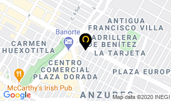 Mapa de Hotel Condado Plaza en Puebla