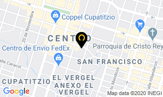 Mapa de Hotel Continental en Uruapan