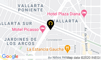 Mapa de Hotel Del Bosque en Guadalajara