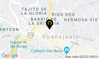 Mapa de Hotel Del Conde en Guanajuato
