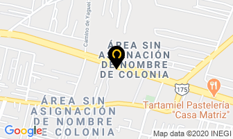 Mapa de Hotel Del Lago Express en Oaxaca de Juárez