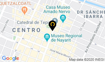 Mapa de Hotel Fray Junipero Serra en Tepic