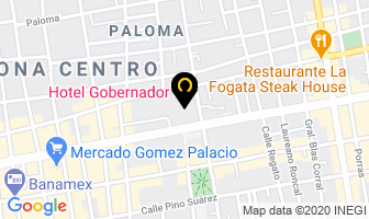 Mapa de Hotel Gobernador en Durango