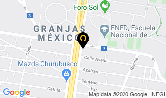 Mapa de Hotel Grand Prix en Ciudad de Mexico