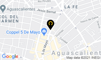 Mapa de Hotel Gya Boutique en Aguascalientes