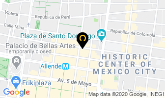 Mapa de Hotel Habana en Ciudad de Mexico