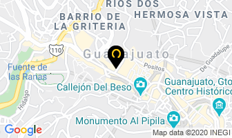 Mapa de Hotel Hacienda Dolores en Guanajuato