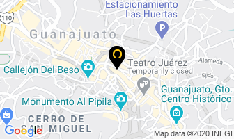 Mapa de Hotel La Casona De Don Lucas en Guanajuato