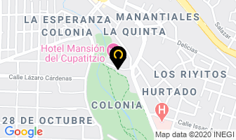 Mapa de Hotel Mansion Cupatitzio en Uruapan