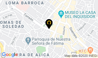 Mapa de Hotel Meson De La Merced en Zacatecas