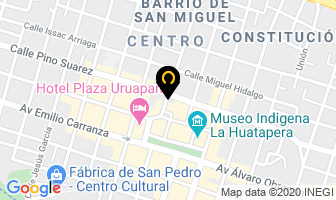 Mapa de Hotel Mi Solar en Uruapan