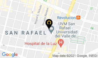 Mapa de Hotel Montemar en Ciudad de Mexico