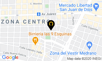 Mapa de Hotel Morales en Guadalajara