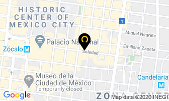 Mapa de Hotel Nevada en Ciudad de Mexico