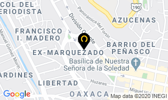 Mapa de Hotel Oaxaca Dorado en Oaxaca de Juárez