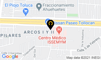 Mapa de Hotel Paseo en Metepec