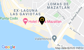 Mapa de Hotel Playa Bonita en Mazatlán