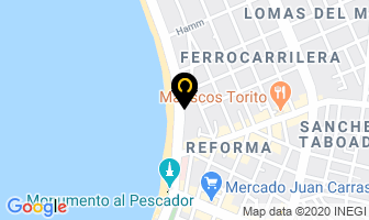 Mapa de Hotel Plaza Marina en Mazatlán