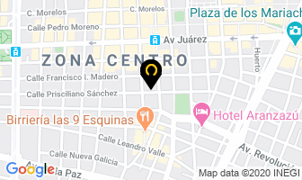 Mapa de Hotel Porto Alegre Guadalajara en Guadalajara
