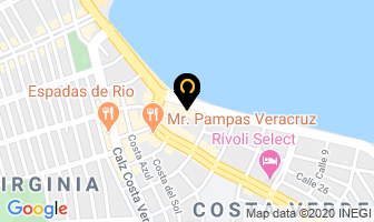 Mapa de Hotel Posada Del Mar en Boca del Río