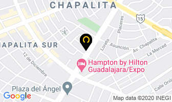 Mapa de Hotel Posada Guadalajara en Guadalajara