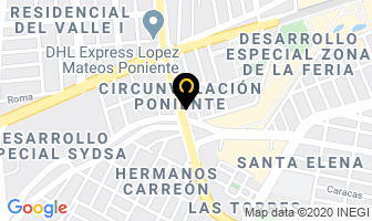 Mapa de Hotel Posada La Fuente en Aguascalientes