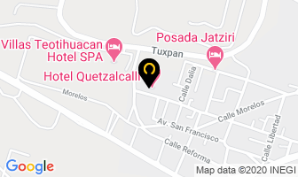 Mapa de Hotel Quetzalcalli en San Martín de las Pirámides