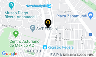 Mapa de Hotel Real Del Sur en Ciudad de Mexico