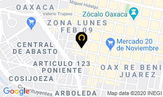 Mapa de Hotel Rivera Del Angel en Oaxaca de Juárez