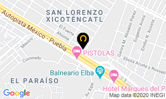Mapa de Hotel San Lorenzo en Ciudad de Mexico