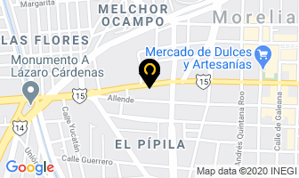 Mapa de Hotel San Miguel en Morelia