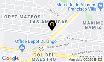 Mapa de Hotel Santa Cruz en Durango