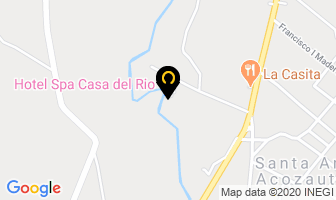 Mapa de Hotel-Spa Casa Del Río en Atlixco