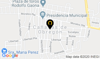 Mapa de Hotel Valle Grande Obregon en Cañadas de Obregón