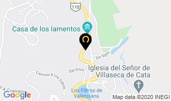 Mapa de Hotel Villa De La Plata en Guanajuato