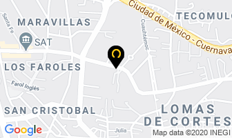 Mapa de Hotel Villa Del Conquistador en Cuernavaca