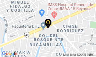 Mapa de Hotel Virrey en Reynosa