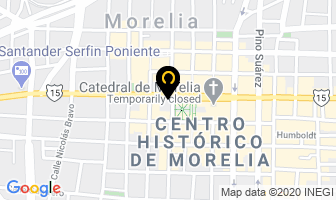 Mapa de Hotel Virrey De Mendoza en Morelia