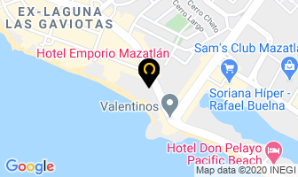 Mapa de Hoteles Emporio en Mazatlán