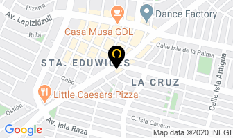 Mapa de Hules Automotrices Becerra en Guadalajara