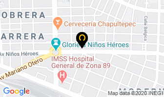 Mapa de Huo Soluciones En Acabados en Guadalajara