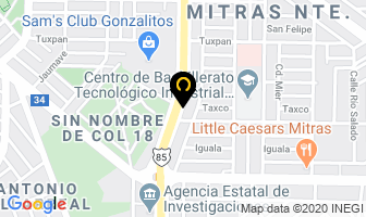 Mapa de Imperquimia Impermeabilizantes en Monterrey