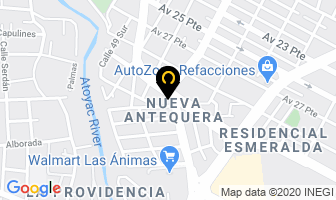 Mapa de Inbursa Asesores en Puebla