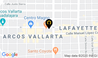 Mapa de Inbursa Grupo Financiero en Guadalajara